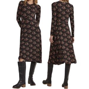 Boden Crew Neck Jersey Midi Dress